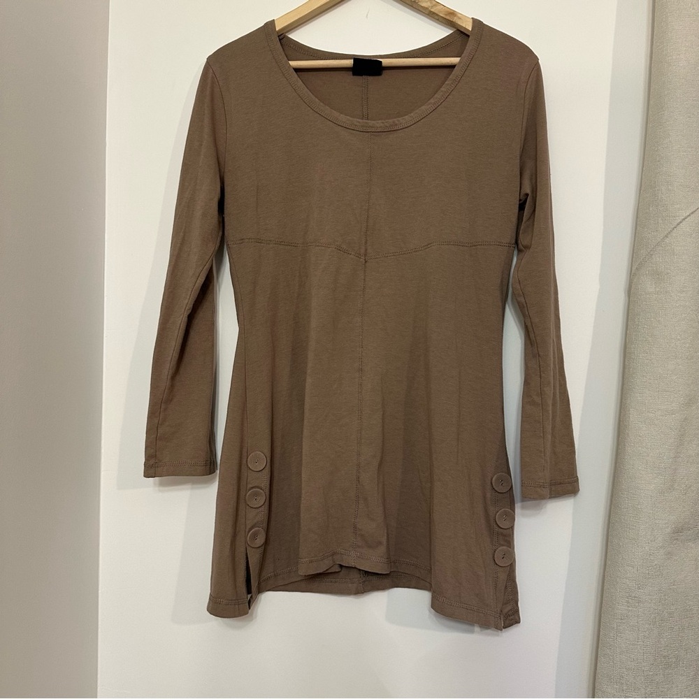 🔴Noelle | Button-Accent Tunic